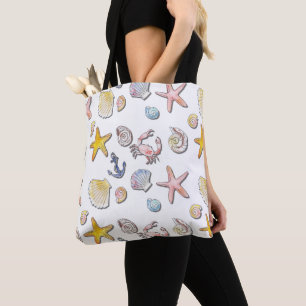 Simple Cute Beach Design Tote Bag