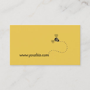 Simple Cute Biz Bee Graphic Design Business Card
