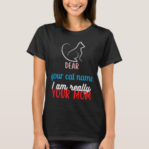 Simple Cute Cat Mum Mothers day gift T-Shirt