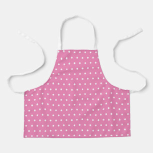 Simple Cute Chic Polka Dots Pink and White Apron
