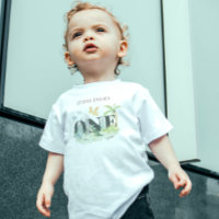 Simple Cute Dinosaur 1st Birthday Boy Watercolor