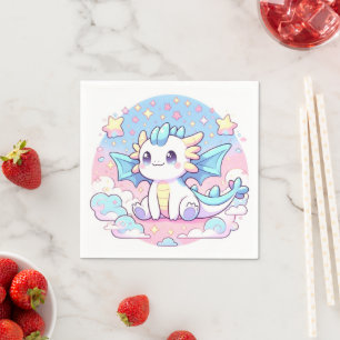 Simple Cute Dragon Baby Shower Napkin