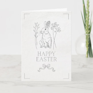 Simple & cute Easter bunny Easter card