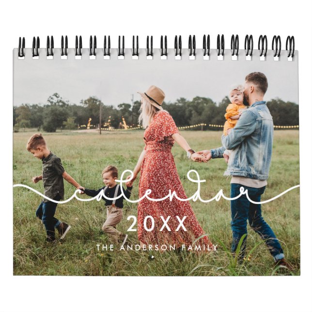 Simple cute font 2026 photo calendar (Cover)