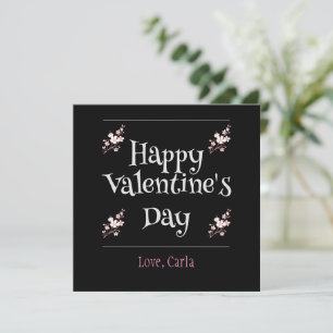 Simple Cute Heart Happy Valentines day Couple