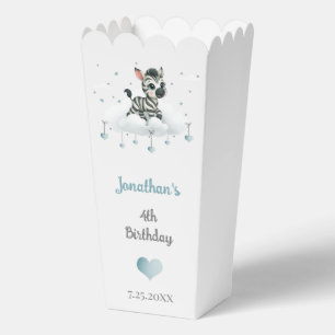Simple cute little zebra favour box