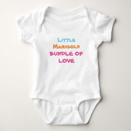Simple & Cute Personalised 'Bundle of Love' White Baby Bodysuit