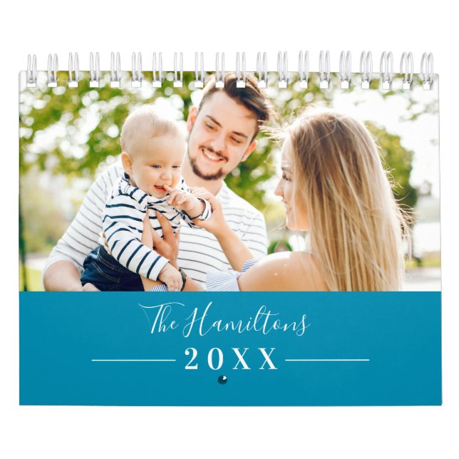 Simple Cute Photo Family 2022 Calendar (Cover)