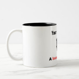 Simple Cute Romantic Valentines Day Family Two-Tone Coffee Mug
