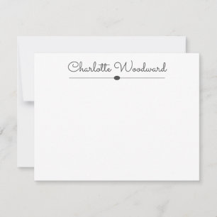 Simple Cute Script Personalised Note Card