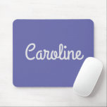 Simple Cute Script Typography Personalised Purple Mouse Pad<br><div class="desc">Simple Cute Script Typography Personalised Purple Mouse Pad</div>