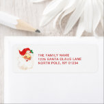Simple Cute Vintage Santa Claus Christmas Return Address Label<br><div class="desc">Cute Christmas return address labels with a vintage Santa Claus and your return address in red. These holiday return address labels are sure to add a festive touch to your Christmas cards.</div>