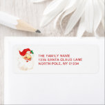 Simple Cute Vintage Santa Claus Christmas Return Address Label<br><div class="desc">Cute Christmas return address labels with a vintage Santa Claus and your return address in red. These holiday return address labels are sure to add a festive touch to your Christmas cards.</div>