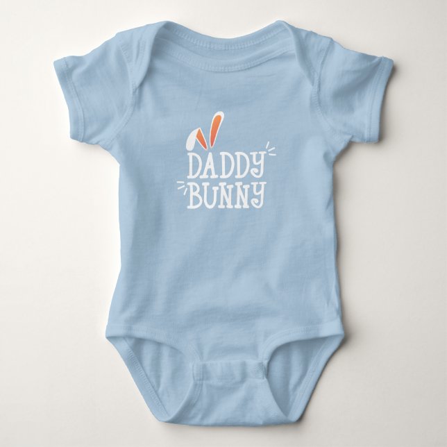 Simple Daddy Bunny Easter Typography | Bodysuit (Front)