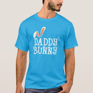 Simple Daddy Bunny Easter Typography T-Shirt