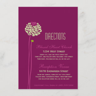 Simple Dahlia - Green & Purple Directions Insert