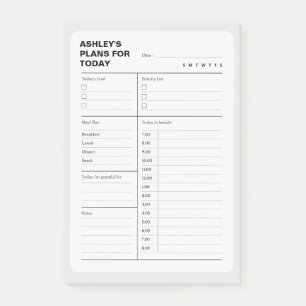 Simple Daily Planner Notepad