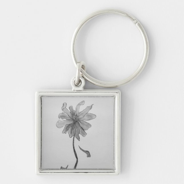 Simple Daisy Key Ring (Front)