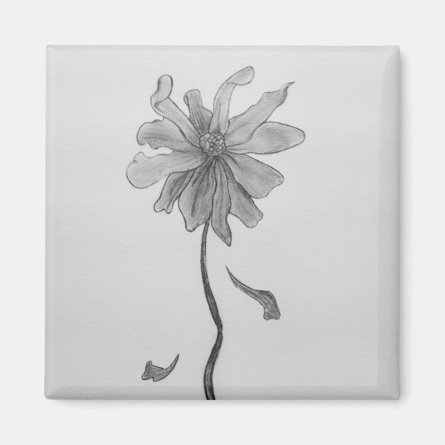 Simple Daisy Magnet (Front)