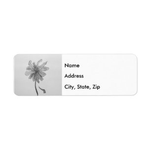 Simple Daisy Return Address Label