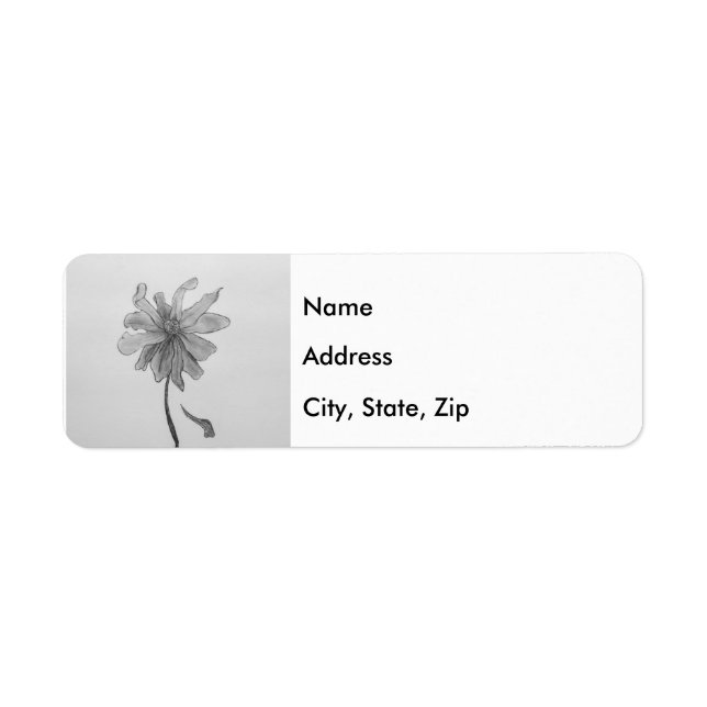 Simple Daisy Return Address Label (Front)