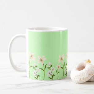 Simple daisy wildflowers bouquet floral wedding coffee mug