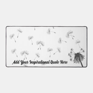 Simple Dandelion DeskMat Add Your Own Motivation