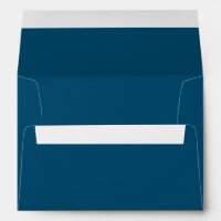 Simple Dark Blue Wedding Invitation