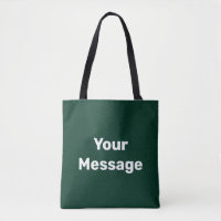 Simple Dark Green White Your Message Text Template