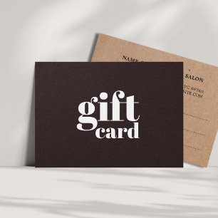 Simple Dark Grey Printed Kraft Beauty Salon