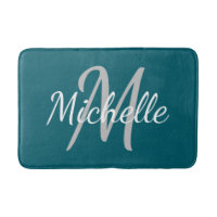 Simple dark teal Bold Typography & Name Monogram