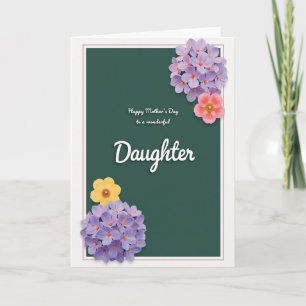 Simple Daughter Mothers Day Card
