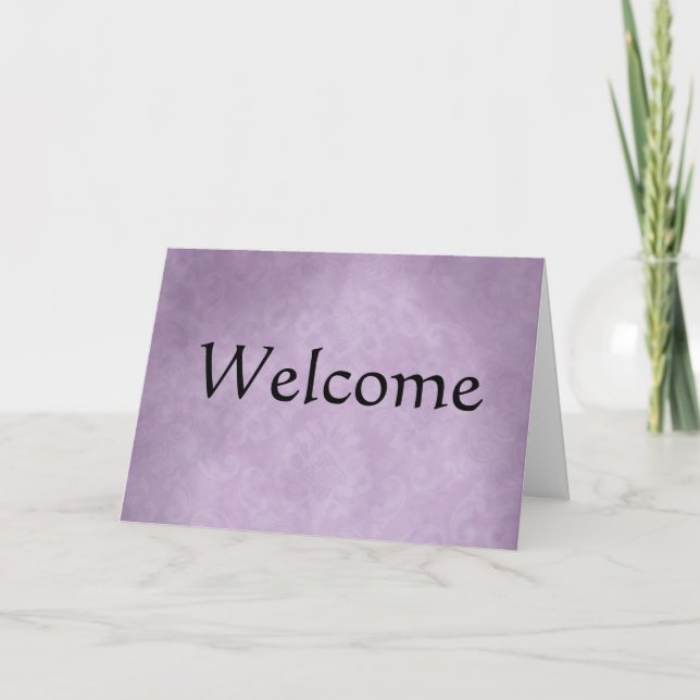 Simple Decoration Welcome Card (Front)