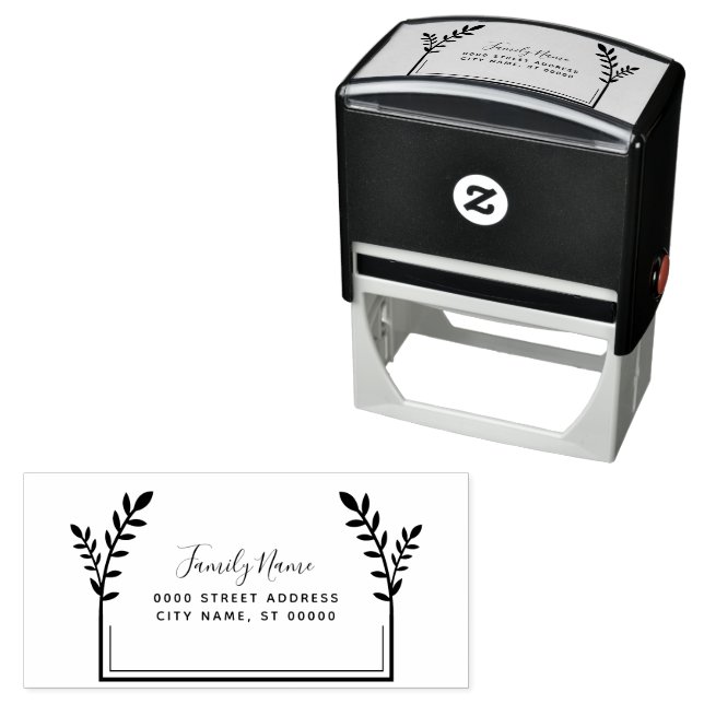 Simple Decorative Self Inking Rubber Stamp (In Situ)