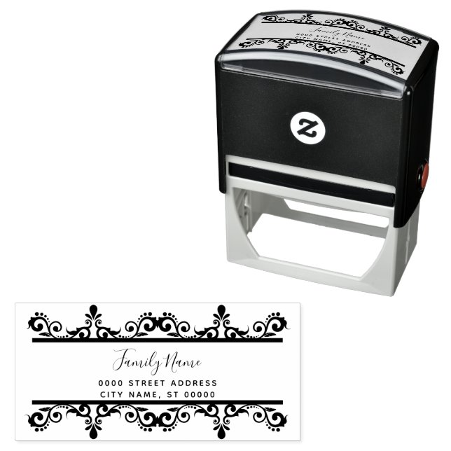 Simple Decorative Self Inking Rubber Stamp (In Situ)