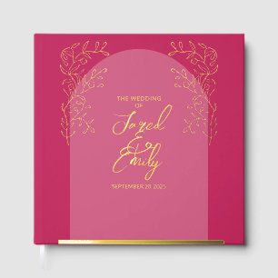 Simple Delicate Arch Wedding Guest Book