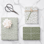 Simple Delicate Floral Timeless Sage Green Wedding Wrapping Paper Sheet<br><div class="desc">Elegant wedding wrapping paper sheet features a minimalist design with a delicate floral border, perfectly suited for formal weddings. The classic typography and customisable text make it a timeless choice for couples seeking sophisticated, personalised wedding stationery. For customisation or additional products featuring this design, please feel free to contact me....</div>