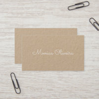 Simple Delicate Script Kraft
