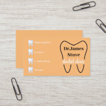 Simple dental business card 