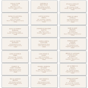 Simple Desert   Natural White Address Labels