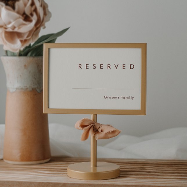 Simple Desert | Natural White Reserved Sign (Creator Uploaded)
