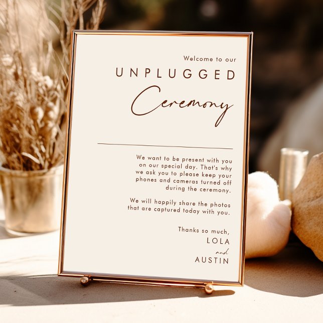 Simple Desert | Natural White Unplugged Ceremony Poster (Creator Uploaded)