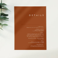 Simple Desert | Terracotta Details Enclosure Card