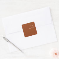 Simple Desert | Terracotta Wedding Envelope Seals