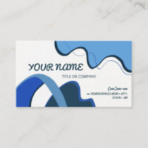 simple design blue template Business Card