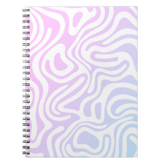 Simple design & elegant abstract Spiral Notebook 