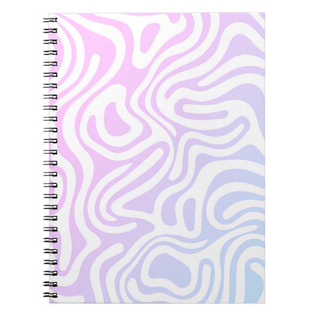 Simple design & elegant abstract Spiral Notebook  (Front)