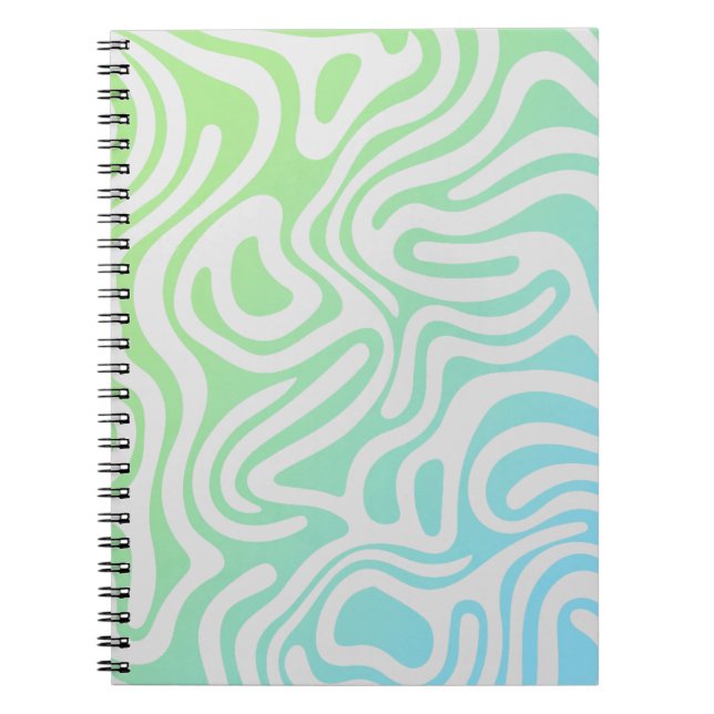 Simple design & elegant abstract Spiral Notebook (Front)