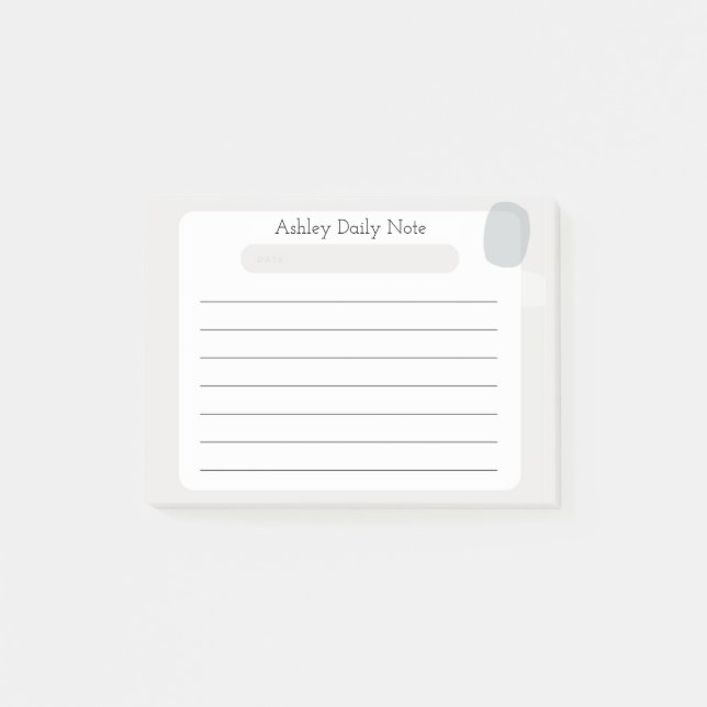 Simple Design for Quick Notes (Front)