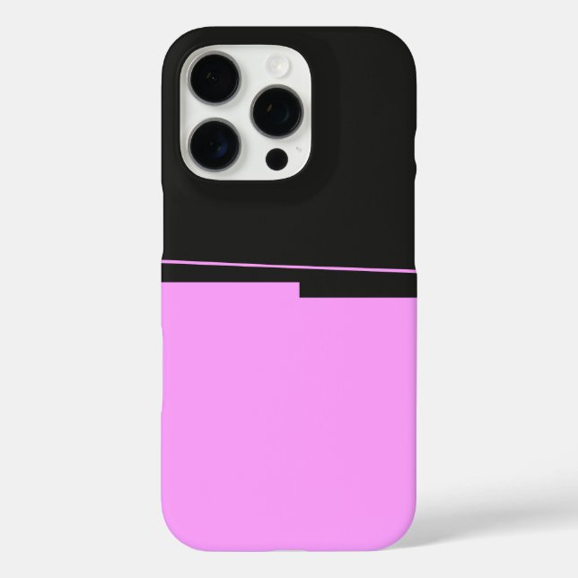 Simple Design in Dark Gray and Pink Case-Mate iPhone Case (Back)